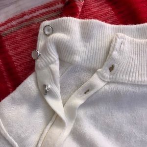 White sweater with gems